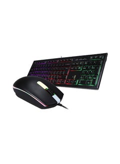 Buy Wired Keyboard With Mouse Set Black in Saudi Arabia