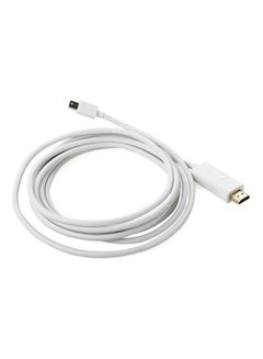 Buy Mini Displayport DP To Hdmi Adapter Display Port Video Audio Cable White in UAE