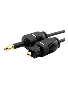 Buy 1 Meter Toslink Male To 3.5Mm Mini Male Digital Optical Fiber Audio Cable Black in UAE