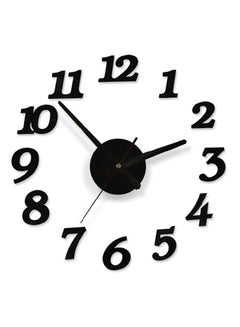 Buy Acrylic Digital Wall Clock Black in UAE