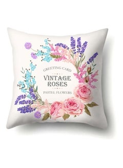 اشتري Literary Simple Flower Pillow Multicolour 45x45 سنتيمتر في الامارات