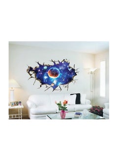 Buy 3D Space Planet Wall Sticker Multicolour 60x90cm in UAE