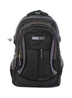 Buy Nylon Zipper Back Pack Black in UAE