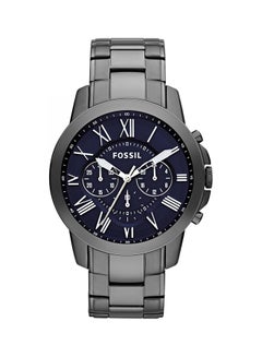 اشتري Men's Water Resistance Stainless Steel Chronograph Watch FS4831 - 44 mm - Metallic Grey في السعودية