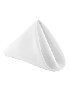 Buy 1 Dozen Oversized Cloth Dinner Table Washable Napkins White 20 X 20inch in Saudi Arabia