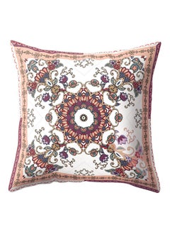 اشتري Oil Painted Decorative Zipper Pillow Case Cover Multicolour 45 x 45cm في السعودية