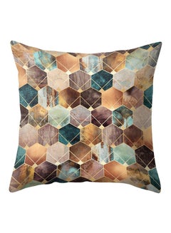 Buy Square Throw Pillow Case Cover Multicolour 45 x 45cm in Saudi Arabia