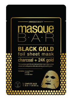 Buy Black Gold Foil Sheet Face Mask 30ml in Saudi Arabia