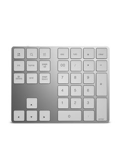 اشتري لوحة مفاتيح لاسلكية تعمل بالبلوتوث مكونة من 34 مفتاحاً فضي في السعودية