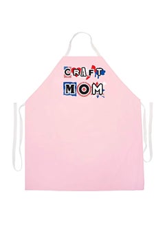 Buy Craft Mom Apron Pink/White/Blue 27x0.2x34inch in Egypt