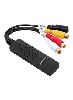 اشتري USB Video Capture Card To DVD Converter Capture Card Adapter Black/Red/Yellow في مصر