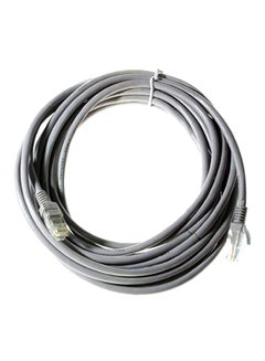 Buy RJ45 Cat6 Ethernet Patch Network Lan Cable Grey in Saudi Arabia