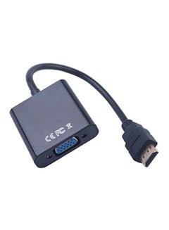 Buy HDMI To VGA Convertible Adapter Black in UAE