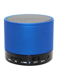 Buy Mini Wireless Stereo Speaker With Mic Blue/Black in UAE