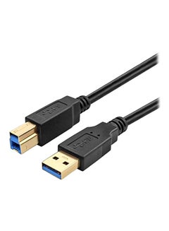 Buy USB 3.0 Printer Cable Black/Gold/Blue in Saudi Arabia