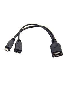 Buy USB 2.0 Host OTG Adapter Black in Saudi Arabia