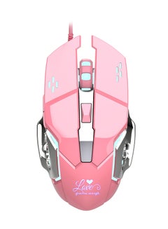 Buy X500 Wired Gaming Mouse Pink in Saudi Arabia