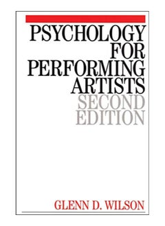 اشتري Psychology For Performing Artists Paperback 2nd Edition في الامارات