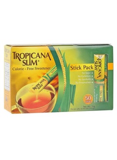 Buy Calorie Free Sweetener Stick Set 50 Pieces 75grams in Saudi Arabia