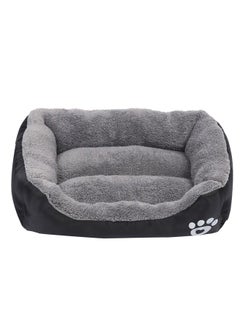 Buy Comfortable Sleeping Bed For Pet Black/Grey in Saudi Arabia