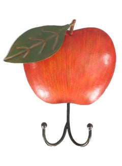 Buy Rustic Apple Wall Hook Black/Green/Red in Saudi Arabia