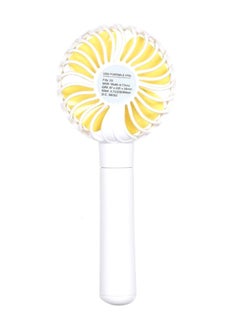 اشتري Mini Handheld Fan With Stand Cradle USB 1111725 أبيض في الامارات