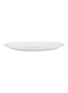 اشتري Plain Oval Rice Plate White 32cm في الامارات