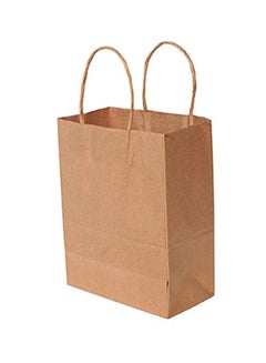 Buy 50-Piece A5 Kraft Paper Bags Brown in UAE