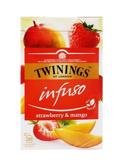 اشتري شاي إنفيوزو بنكهة الفراولة والمانجو 2غرام عبوة من 20 قطعة في الامارات