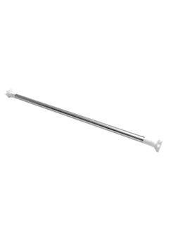 اشتري Extendable Curtain Tension Rod Rail White/Silver في مصر