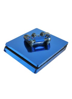 Buy 2-Piece Mirror Chrome Console And Controller Sticker Set For PlayStation 4 Slim in UAE
