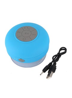 Buy Waterproof Wireless Bluetooth Shower Speaker Blue in UAE