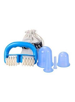 Buy Anti Cellulite Cup With Cellulite Remover Massager Blue 300grams in Saudi Arabia