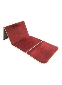 Buy 2-In-1 Foldable Prayer Backrest Mat Red 114x54centimeter in Saudi Arabia