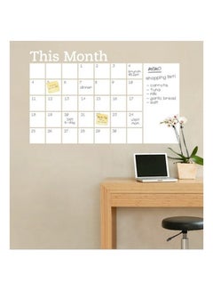 Buy Month Calender Wall Sticker White in UAE