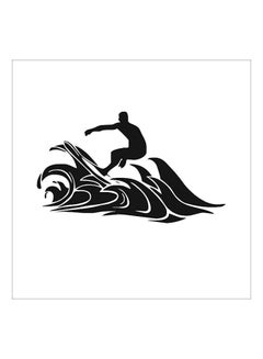 Buy Surfing Pattern Diy Bedroom Living Room Home Waterproofing Pvc Decoration Wall Paper Black 50.8x86.4cm in Saudi Arabia