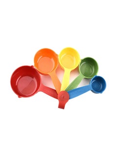 اشتري 5-Piece Colorful Kitchen Measuring Cup متعدد الألوان 18سنتيمتر في السعودية