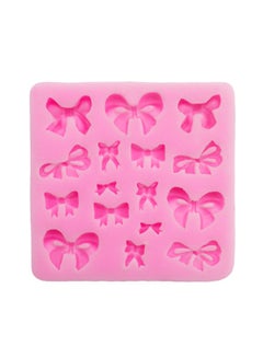 Buy 3D Bowknot Decorating Cake Mould Pink 6.5centimeter in Saudi Arabia