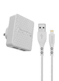 Buy Wall Charger With USB Cable White in UAE