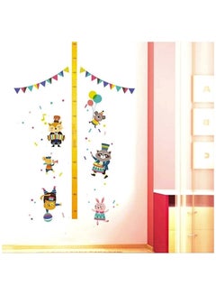 Buy Cartoon Giraffe Child Height Wallpaper Sticker Multicolour in UAE