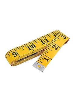 Buy Dual Scale Measuring Tailor Tape Yellow/Black in UAE