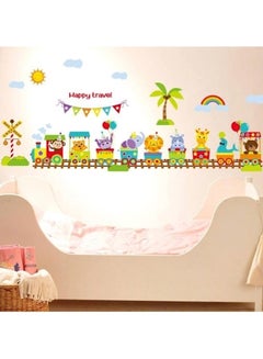 Buy Happy Travel Creative Wall Sticker Multicolour in UAE