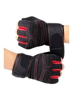 Buy Anti-Slip Adjustable Velcro Strap Weightlifting Gloves XL in Saudi Arabia