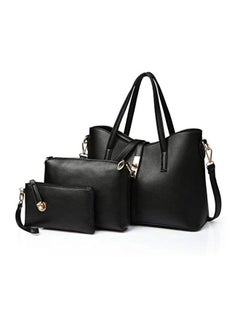 Buy 3-Piece Composite Bag Set Black in UAE