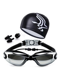Buy Waterproof Swimming Goggles Cap And Earplugs in UAE
