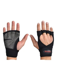 Buy Weightlifting Half Finger Gloves M in UAE