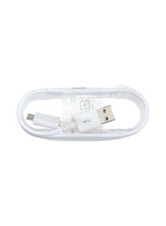 اشتري كابل شاحن مايكرو USB لمزامنة البيانات لهاتف سامسونج جالاكسي S3 S4 نوت 4 - 1.5 م أبيض في السعودية