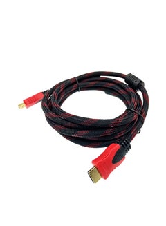 Buy V1.4 HDMI Cable 3 Meter Black/Red in Egypt
