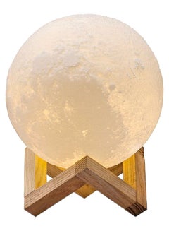 Buy 3D Magical USB LED Moon Night Bulb White in Saudi Arabia
