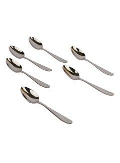اشتري 6-Piece Spoons Set Silver 20 g في السعودية
